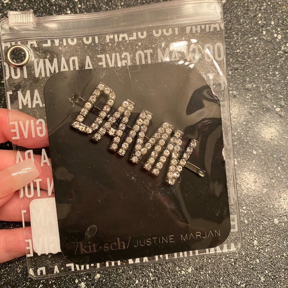 Justine marjon x kitsch bling hair clip